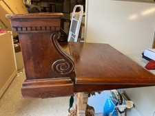 Antique wooden (oak) carved lectern top. Ornate scrolls. In lovely condition