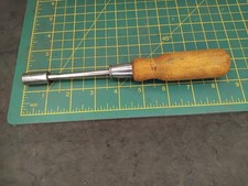 Vintage Nubo Wooden Handled Nut Spinner 2BA No T662 (Crack in Handle) HX05E19883