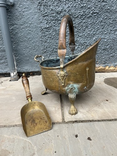 Vintage brass helmet - vintage,
