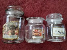 Empty yankee candle jars - candle,