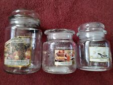 4 EMPTY YANKEE CANDLE JARS