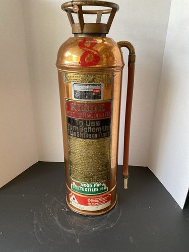 Copper fire extinguisher - fire, brass