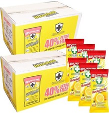 24 Pack Green Shield Anti Bacterial Household Surface Wipes 1680 XL Wipes 