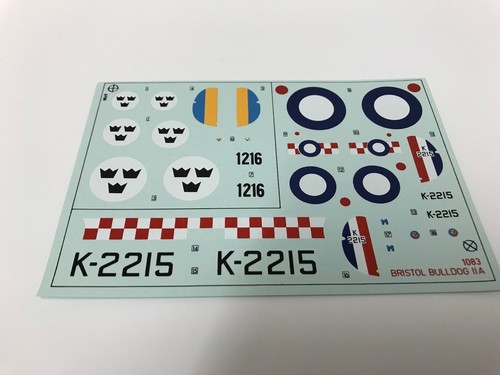 01083 airfix decal - sheet,