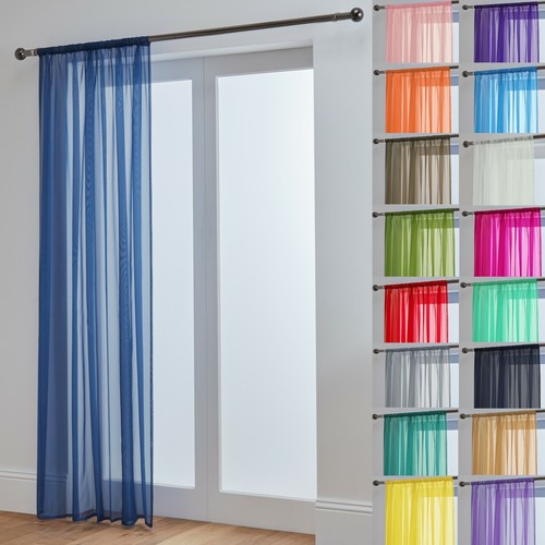 Voile curtain panel lucy - panel, slot