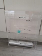 6 In 1 Food Wrap Dispenser  Foil & Clingfilm Kitchen Drawer / Cupboard Organiser