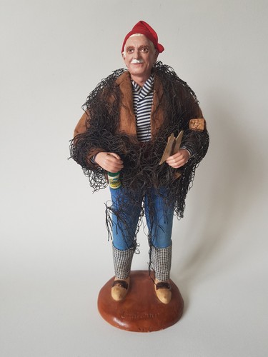 Rare french santon fisherman - rare,