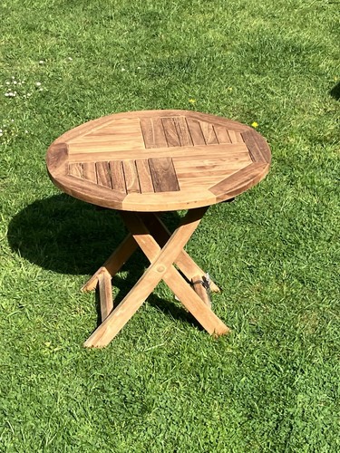 Round wooden folding easy - round,