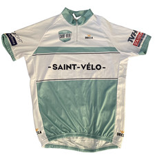 Decca Men's Cycling Jersey Classic Saint-Velo Short Sleeves Rear Pockets Size XL