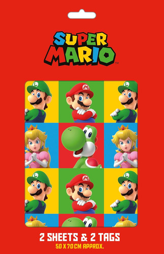 Super mario wrapping paper - mario,