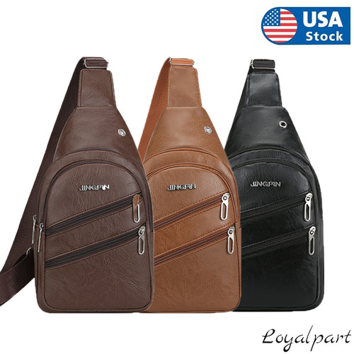 Men leather sling - leather,