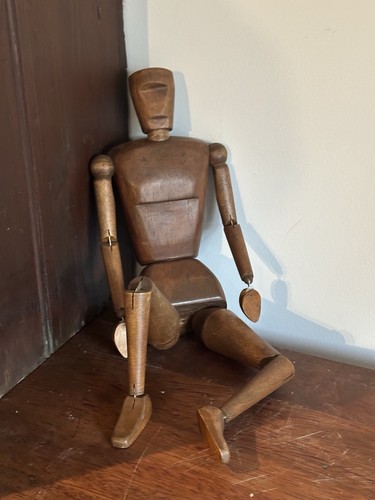 Antique wooden artist lay - wooden,
