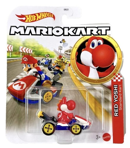 Hot wheels mario kart - kart, red