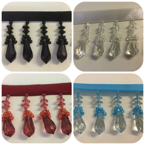 Glass shaped beaded - beaded, trim