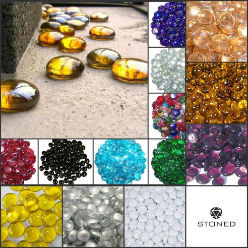 180 pcs glass pebbles - 180,