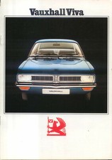 Vauxhall Viva HC Saloon Standard De Luxe SL 1973-74 Original UK Brochure V2168