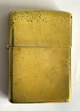 🔥 Vintage SOLID BRASS ZIPPO