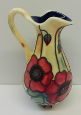 Old Tupton ware small jug hand painted poppy flower excellent condition