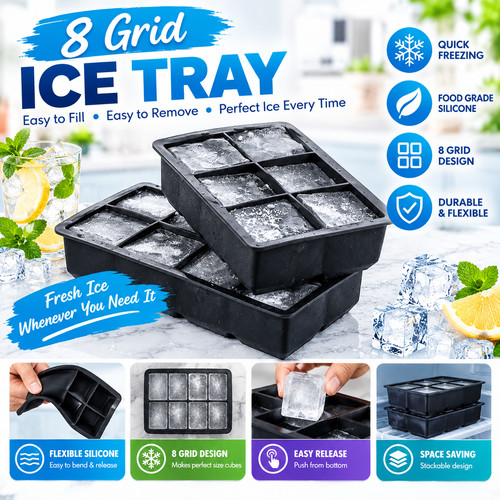 Large silicone ice cube - 1,