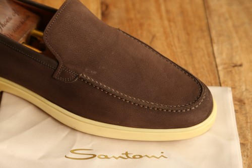 Santoni brown suede shoes - santoni,