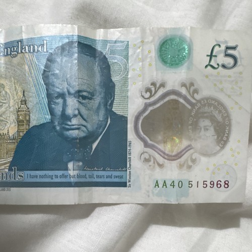 England polymer banknote - england,