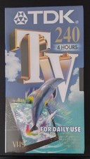 Blank TDK VHS 4 Hour Tape New