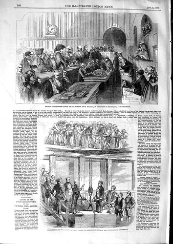 Original old antique print - old,