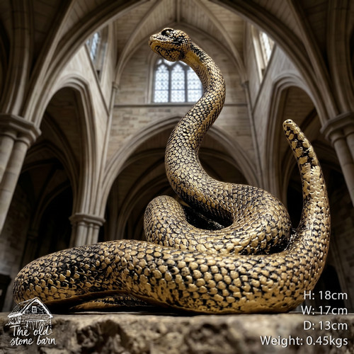 Gold snake serpent striking - snake,