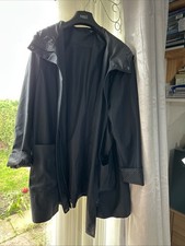 Evans Women’s Size 24 Navy Polka Dot Rubber Feel Rain Mac Coat