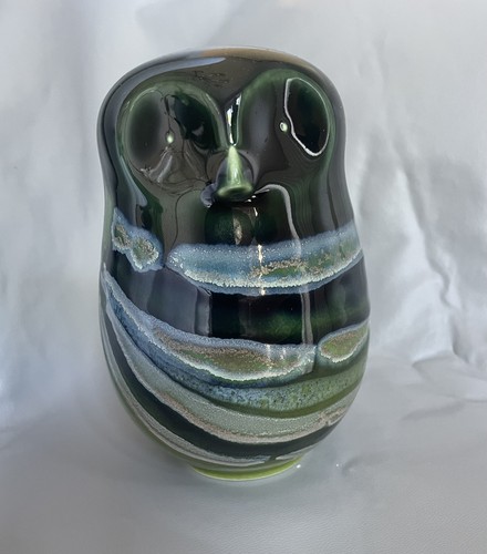 Poole pottery owl ornament - pottery, in