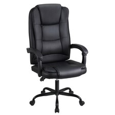 T-THREE.High-back ergonomic office swivel chair, executive seat with tilt fun...
