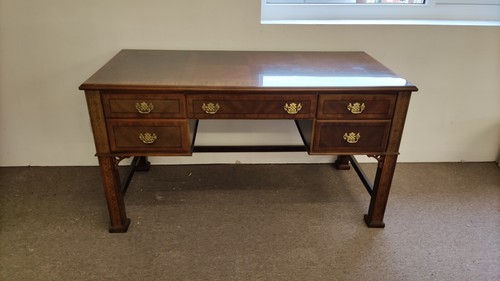 Reproduction desk dark wood - desk,, wood,