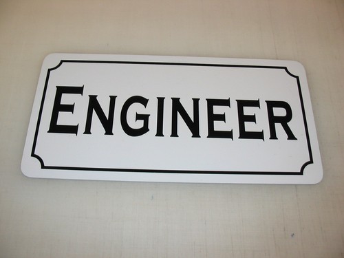 Engineer metal sign nautical - metal,