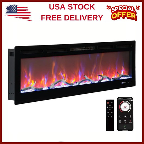 Electric fireplace heater - 50",