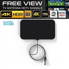 Freeview Indoor TV Aerial, 250 Miles Digital TV Aerial 0.5mm Ultra Thin HDTV DVB