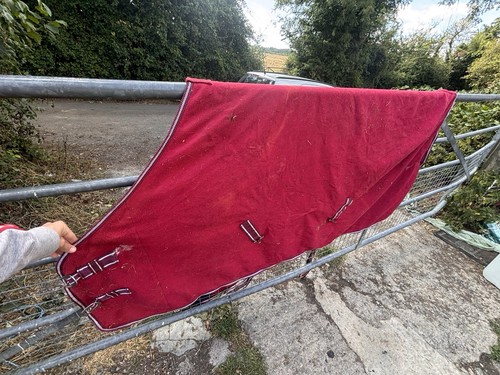 Unbranded fleece rug red - fleece, red/