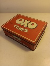 Vintage OXO Cubes Metal Tin
