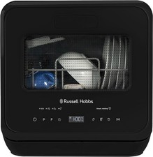 Russell Hobbs RH2TTDW101B Mini Dishwasher Compact Table Top 2 Place Setting
