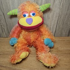 Aurora Zonk Monster Plush Soft Toy Stuffed Animal Orange Multi Colour 