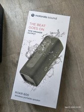 NEW*SEALED*MOTOROLA ROKR 600*PORTABLE BLUETOOTH SPEAKER WATERPROOF*30W*GREEN