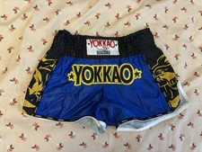 YOKKAO ELECTRIC BLUE MUAY THAI SHORTS (LARGE)