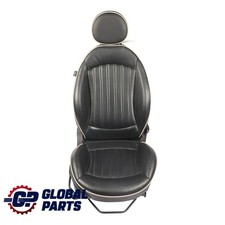 Mini R55 R56 Front Sport Seat Right O/S Heated Black Leather Lounge