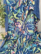 Indian Kantha Quilt Bedspread