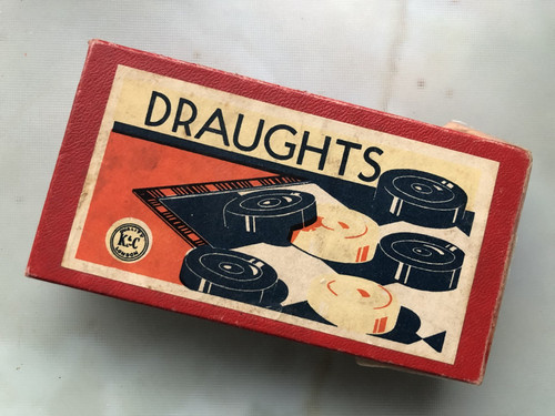 Draughts wooden interlocking - wooden,