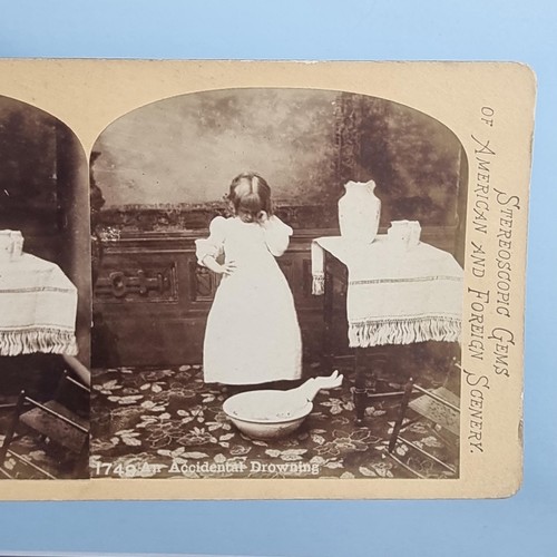 Victorian childhood stereoview - childhood,