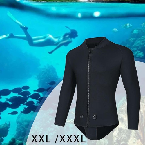 Men wetsuit top front zip - men,