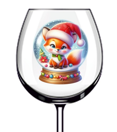 12x colourful christmas - christmas, fox
