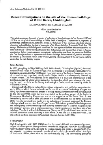 Recent investigations the - recent, on