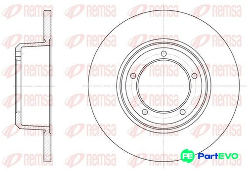 Remsa front right brake - right,