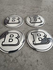 4 X BRABUS 56mm Centre WHEEL CAP STICKER EMBLEM BADGE WITH LOGO New??